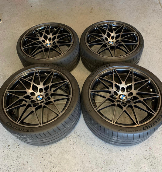 Genuine BMW M3 Competition Package Style 666M Wheel Set – Shadowline Black
