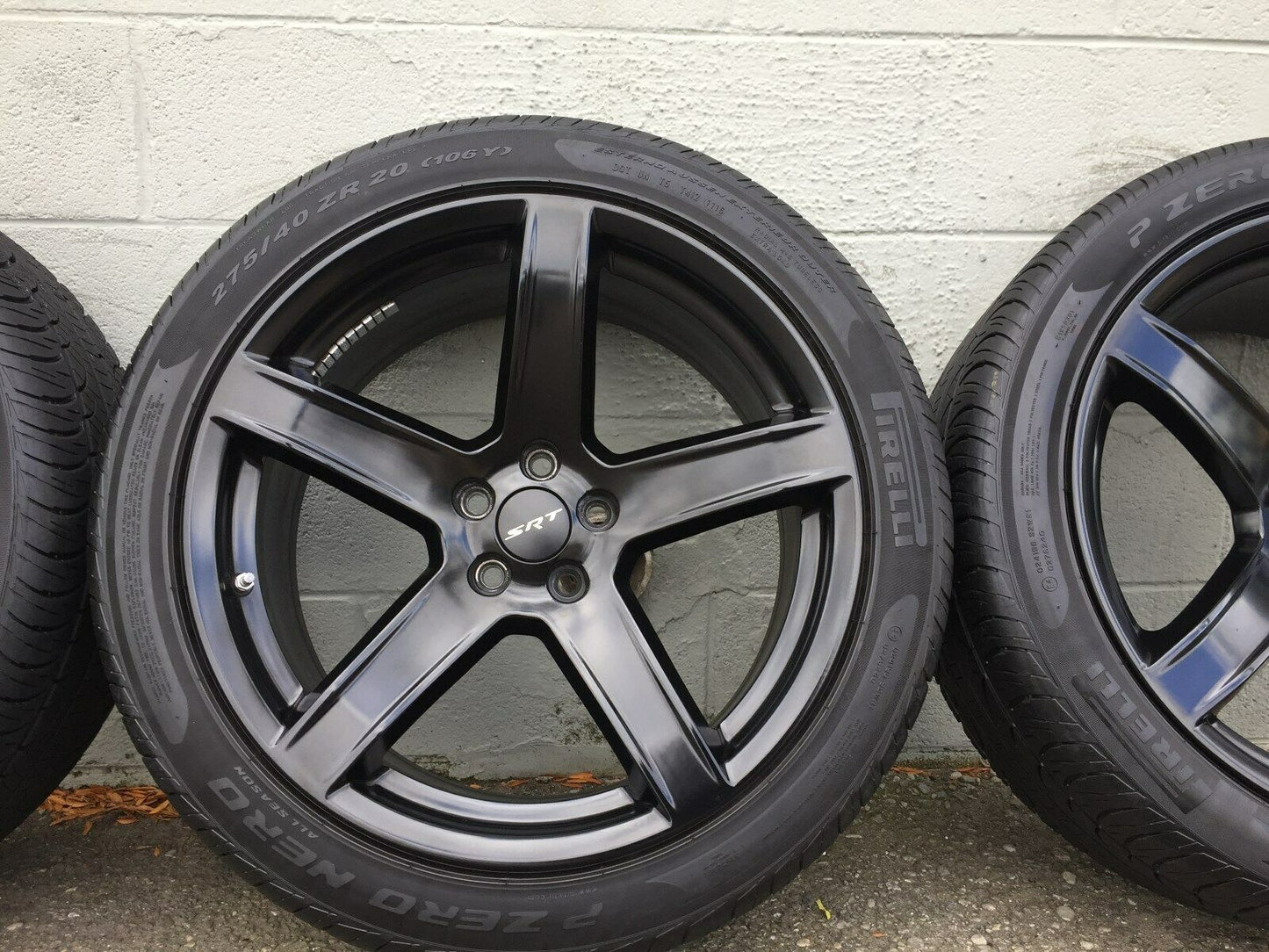 Genuine SRT Hellcat 20” 5-Spoke Wheel & Tire Set – Matte Black